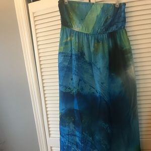 Strapless maxi dress